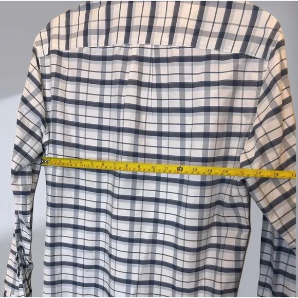 J.Crew Flex Oxford Plaid Button-Down Shirt – Blue/White (Men’s M) - Picture 4 of 5